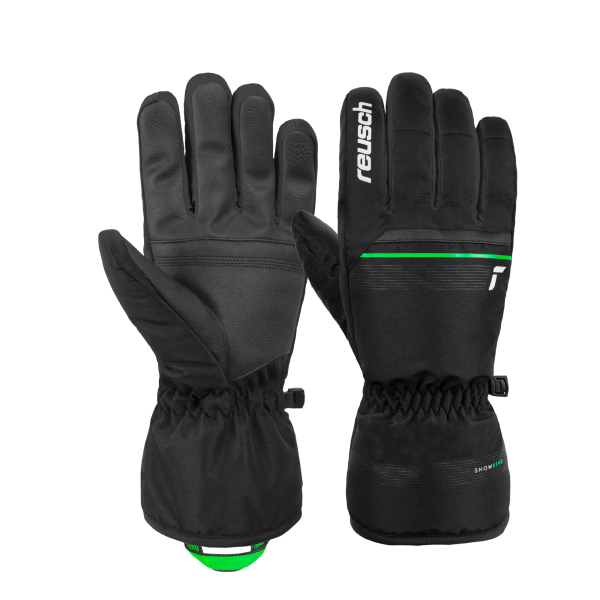 Reusch Snow King 6201198 7716 black green 1.png