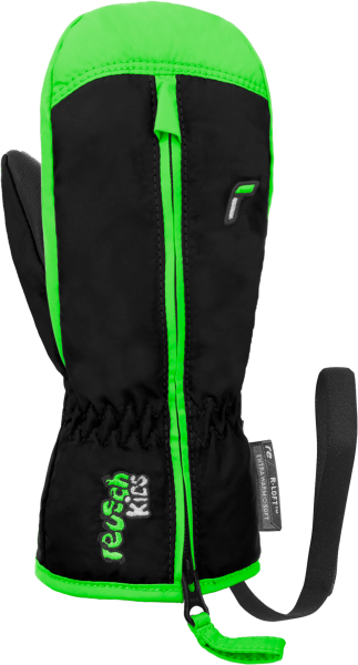 Reusch Ben Mitten 6285408 7716 black green front.p