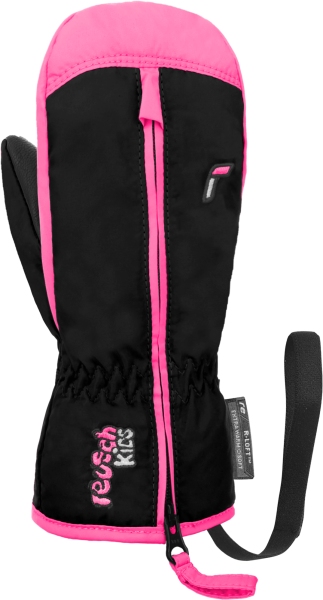 Reusch Ben Mitten 6285408 7769 black pink front.pn