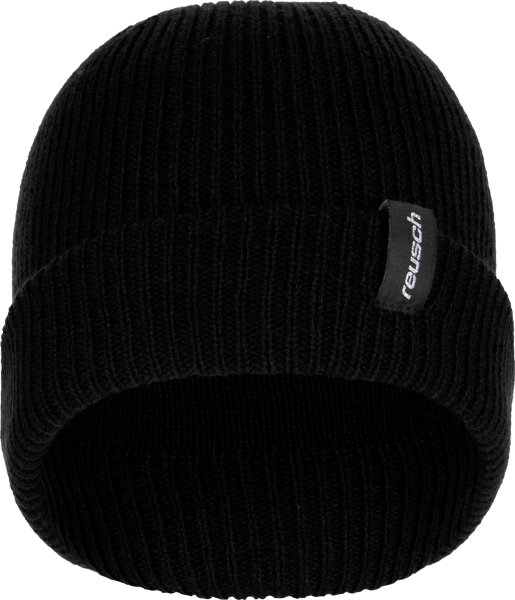 Reusch Eddie Beanie 6380042 7700 black front.png