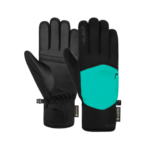 Reusch Amira GORE-TEX 6431389 7077 black turquoise